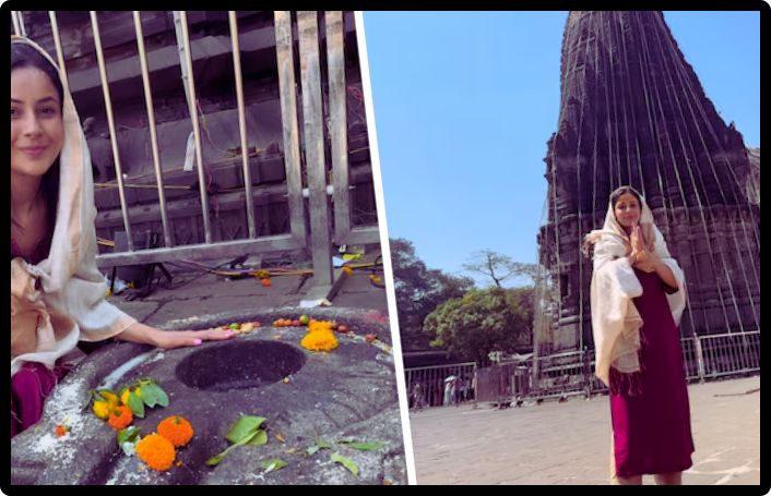 महाशिवरात्रि 2025: शहनाज़ गिल ने त्र्यंबकेश्वर मंदिर में की पूजा, सादगी में बिखेरी खूबसूरती