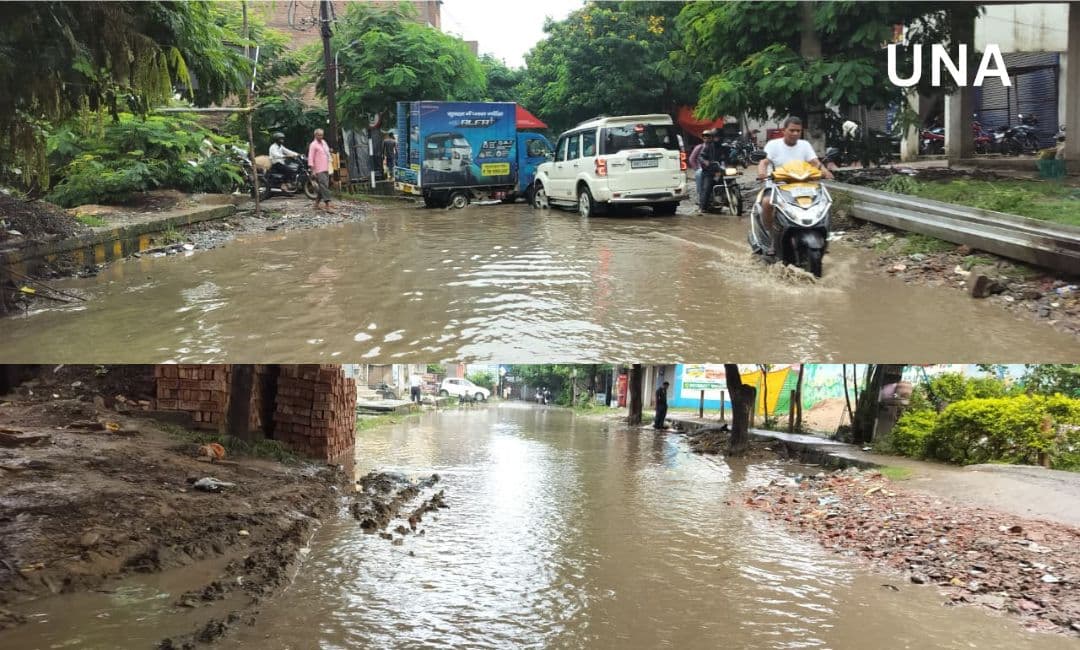पटना का “स्मार्ट सिटी” सपना रुका, रुकनपुरा में बारिश से जलजमाव ने खोली पोल